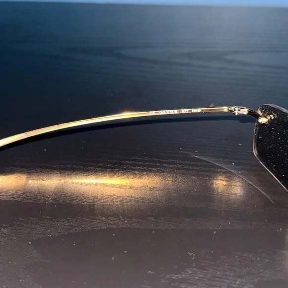 Gucci Gold Rimless Eyewear - Picture 6 of 7